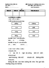 3 Đề kiểm tra học kỳ I môn Tiếng Việt Lớp 1 - Năm học 2015-2016 - Trường TH Mạc Đĩnh Chi